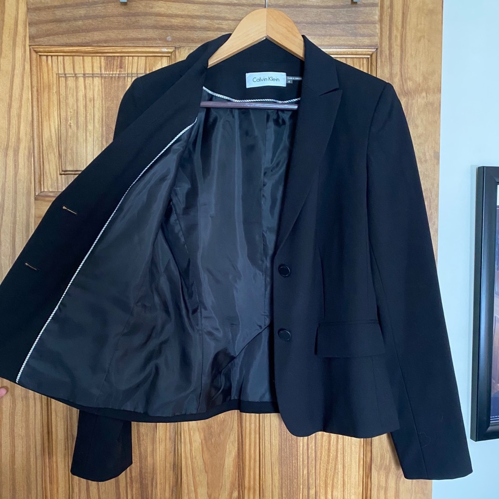 Black Calvin Klein Blazer Size 4